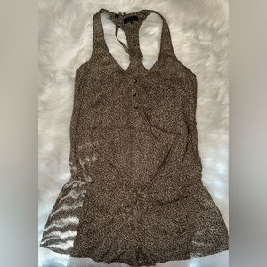 Guess cheetah print sleeveless romper Green Size XS.⚡️⚡️